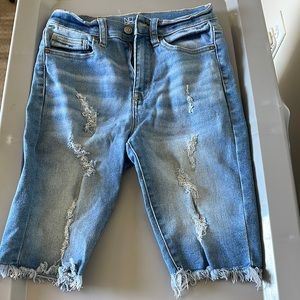 Denim Bermuda’ shorts